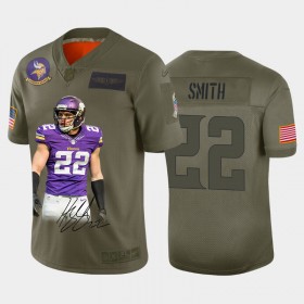Maillot Minnesota Vikings Harrison Smith 22 2019 Salute to Service Limited Special Signature - Homme
